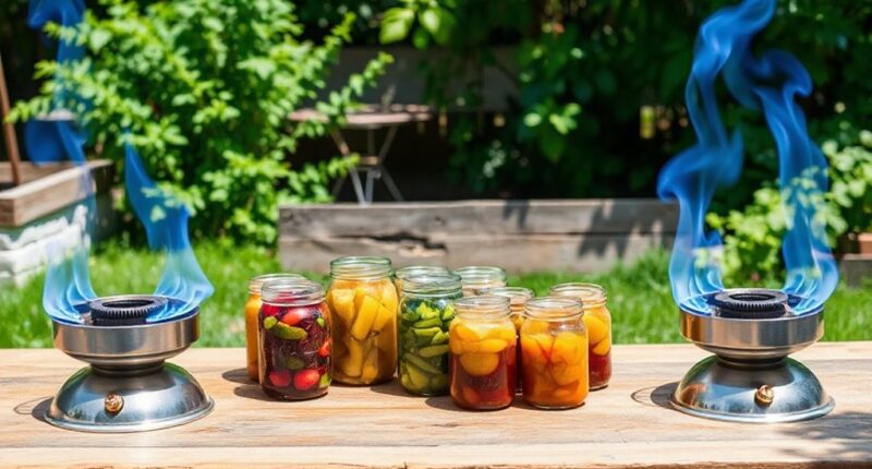 top propane canning burners