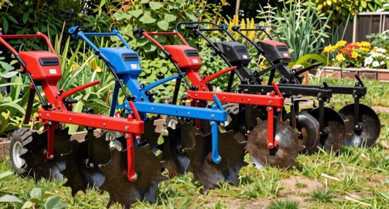 top rear tine rototillers