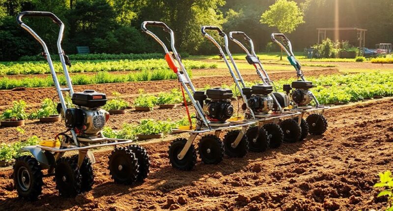 top rear tine tillers