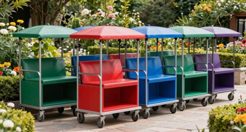 top rolling garden carts