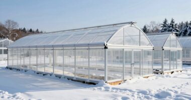 top snow load polycarbonate greenhouses
