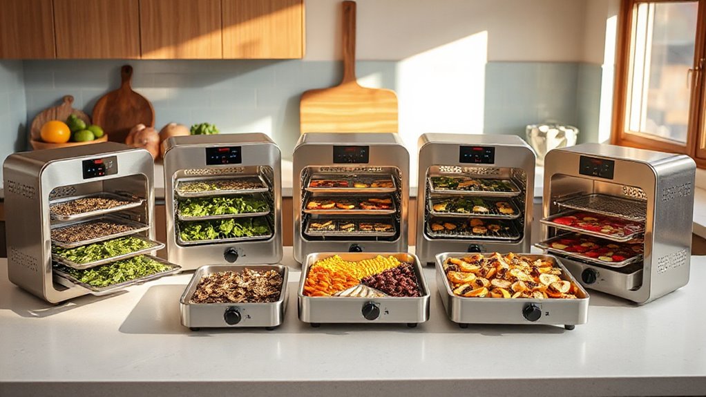 top stainless steel dehydrators