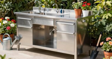 top stainless steel potting benches