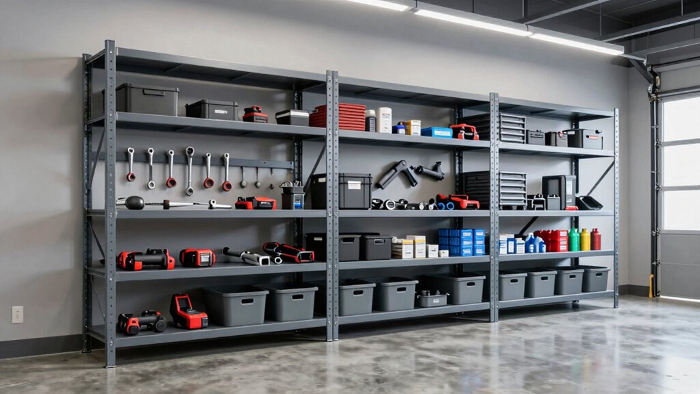 top steel garage shelves