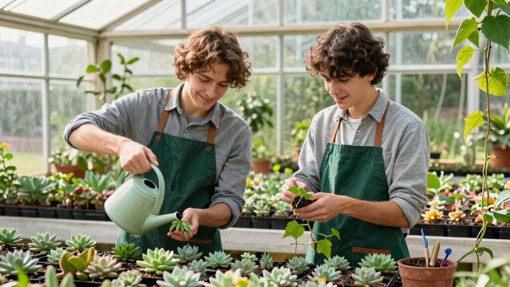 track celebrate plant growth