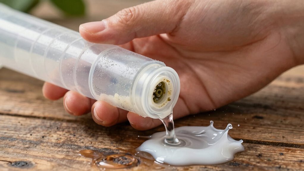 vinegar cleans drip emitters