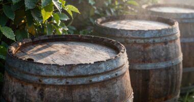 water barrels as thermal mass