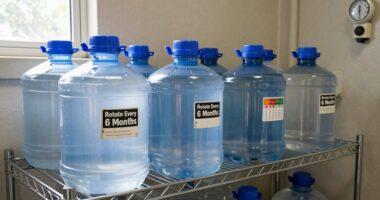 water storage and rotation