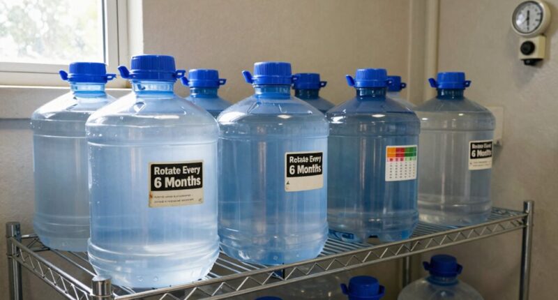 water storage and rotation