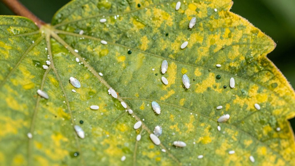 whiteflies honeydew mold damage