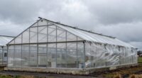 wind resistant greenhouse anchoring