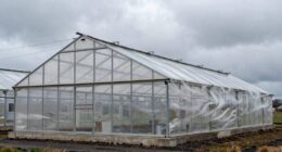 wind resistant greenhouse anchoring