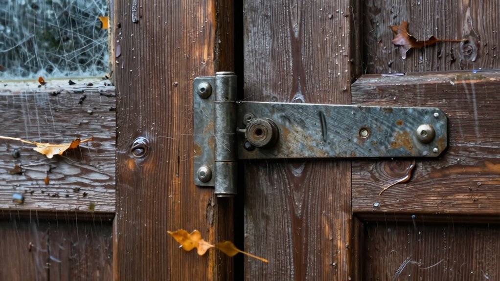 wind stress weakens door hardware