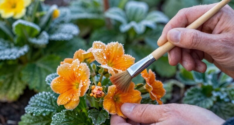 winter bloom pollination trick