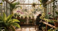 winter greenhouse meditation