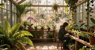 winter greenhouse meditation