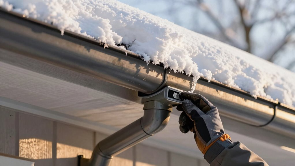 winter gutter maintenance prevents damage