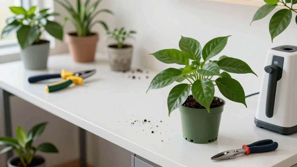 clean workspace boosts plant health
