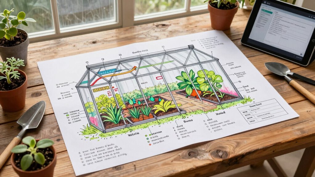 comprehensive beginner greenhouse blueprint