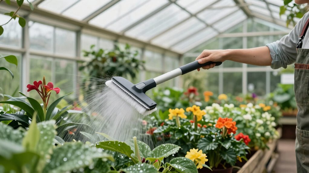 consistent greenhouse cleaning schedule