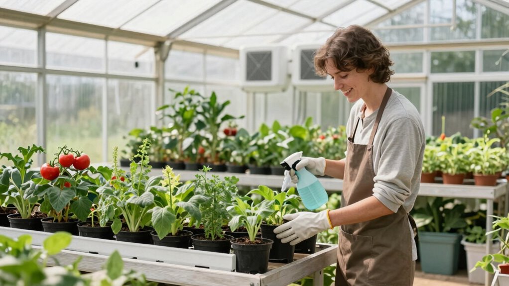 consistent low stress greenhouse maintenance