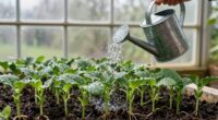 consistent watering promotes growth