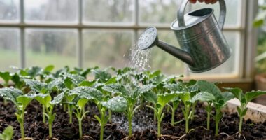 consistent watering promotes growth