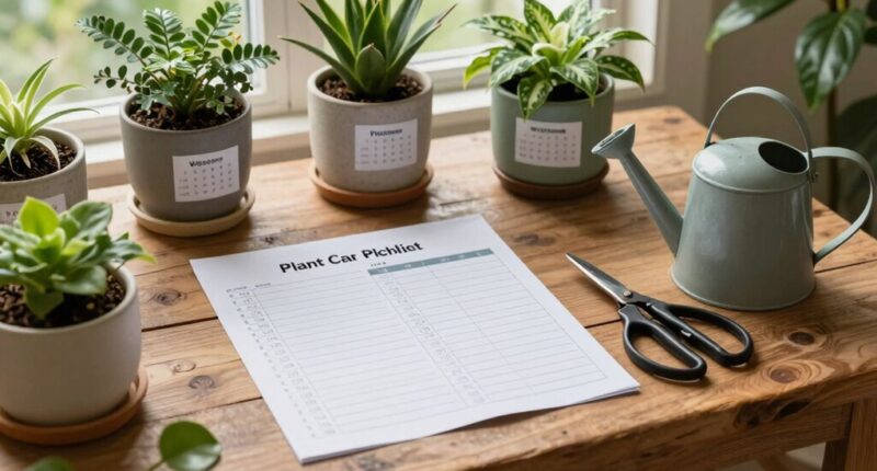consistent weekly plant maintenance