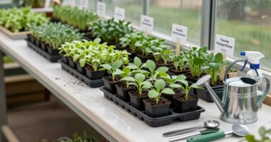efficient greenhouse bench design