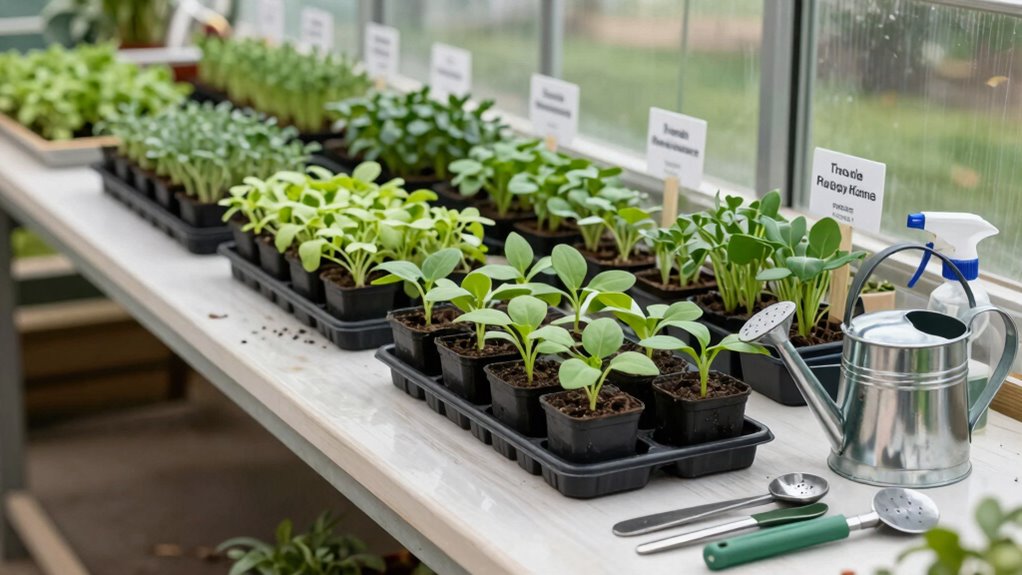 efficient greenhouse bench design
