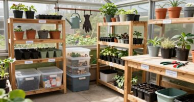 efficient greenhouse storage solutions