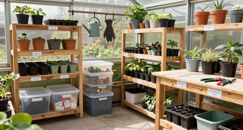 efficient greenhouse storage solutions