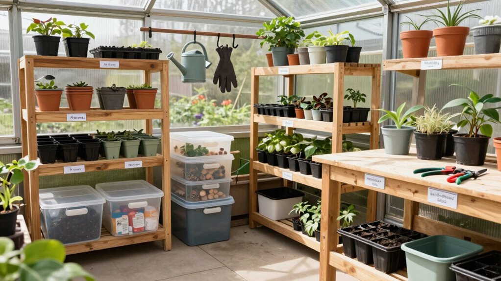 efficient greenhouse storage solutions