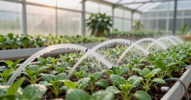 enhanced greenhouse watering systems