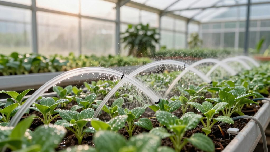 enhanced greenhouse watering systems