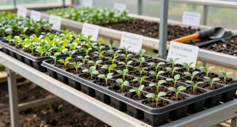 enhanced seed starting setup