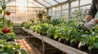 evening greenhouse inspection routine