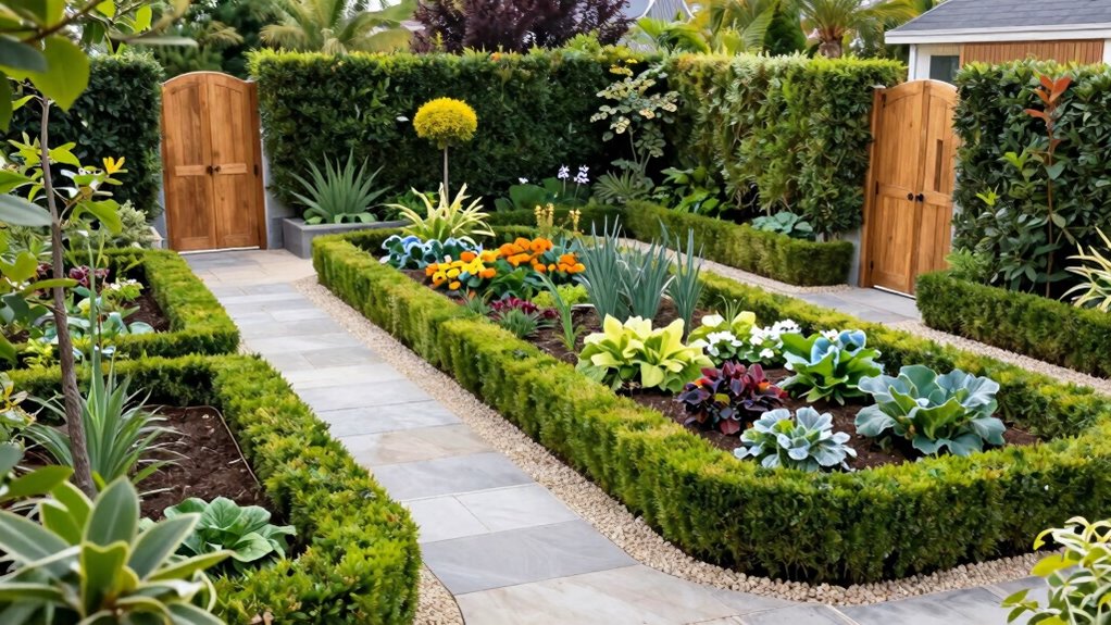 garden paths security zones