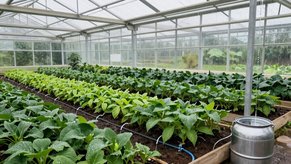 greenhouse design optimizes rainwater