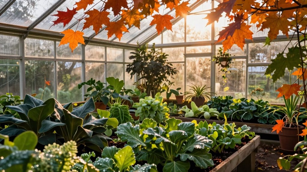 greenhouse enhances fall gardening