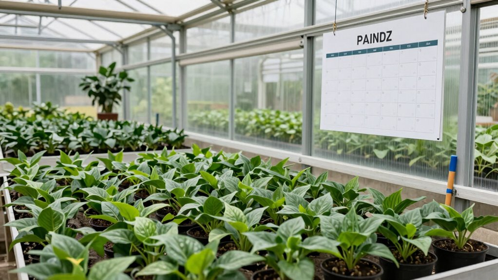greenhouse maintenance schedule