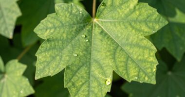 plant leaves change shape
