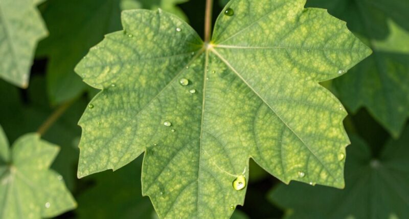 plant leaves change shape