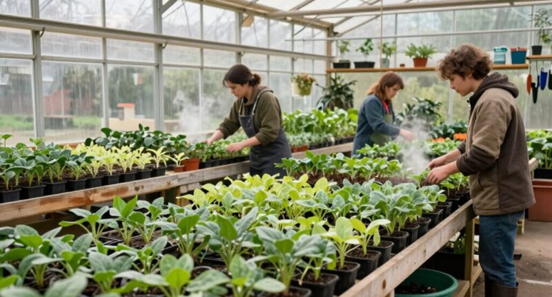 preparing greenhouse for spring