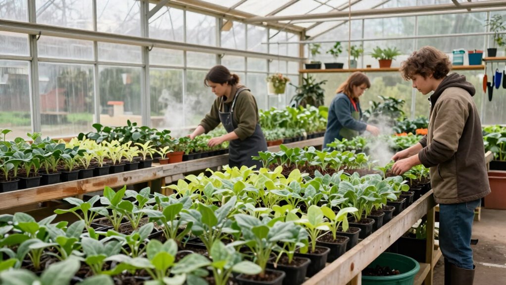 preparing greenhouse for spring