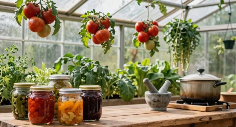 preserving greenhouse grown produce