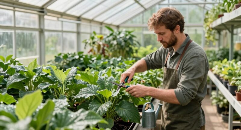 regular greenhouse maintenance schedule