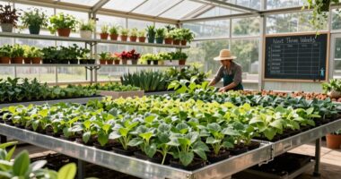 seasonal greenhouse planning schedule