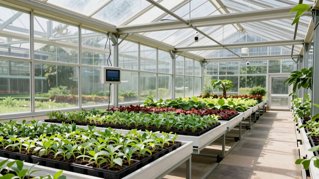 sensor driven greenhouse automation