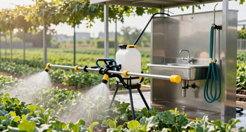 sprayers and wash stations prevention
